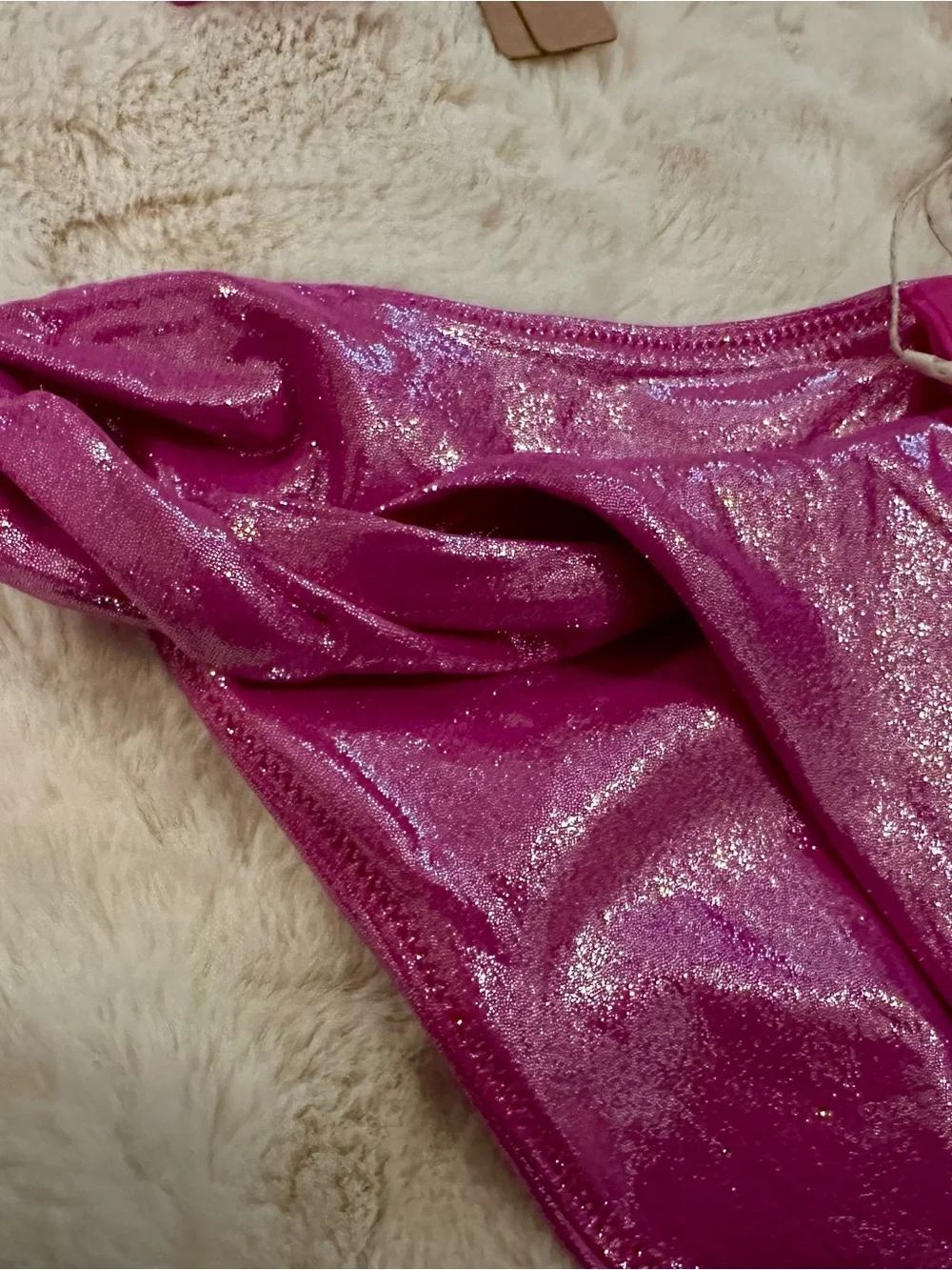 SKIMS Shimmer Magenta Bikini Set